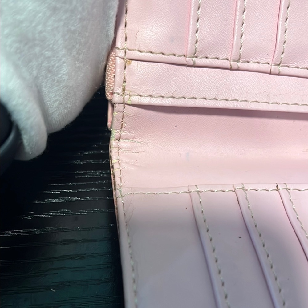 Vintage Prada Milano Pink Leather Crocodile Embossed BiFold Long Wallet Italy - Picture 11 of 16